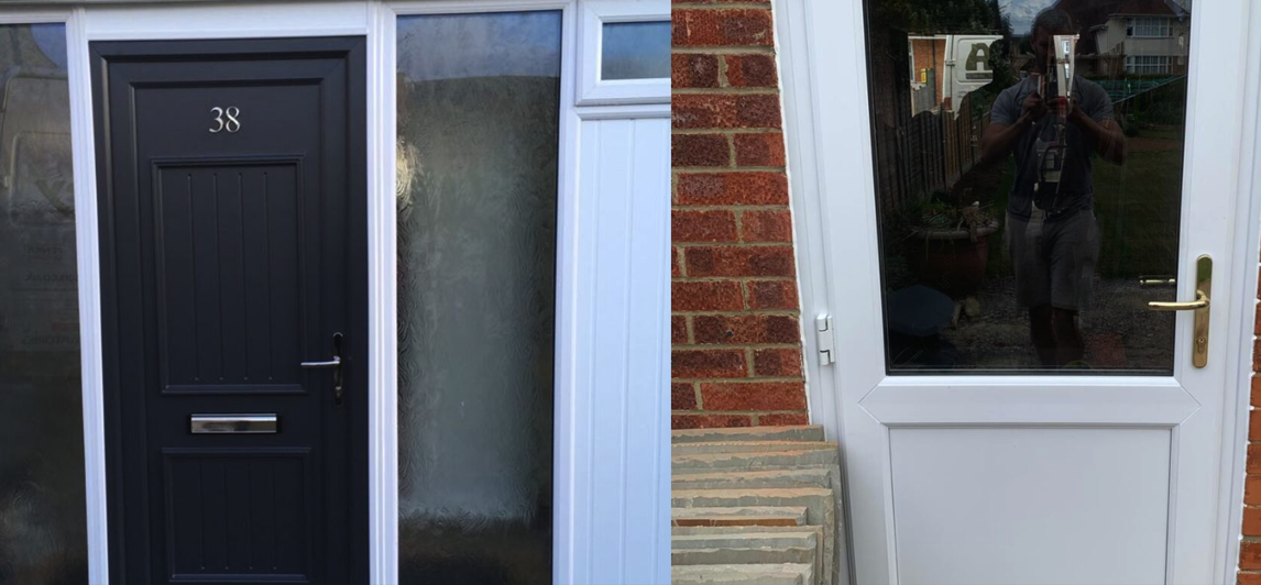 Composite front door installed in Cheshire
