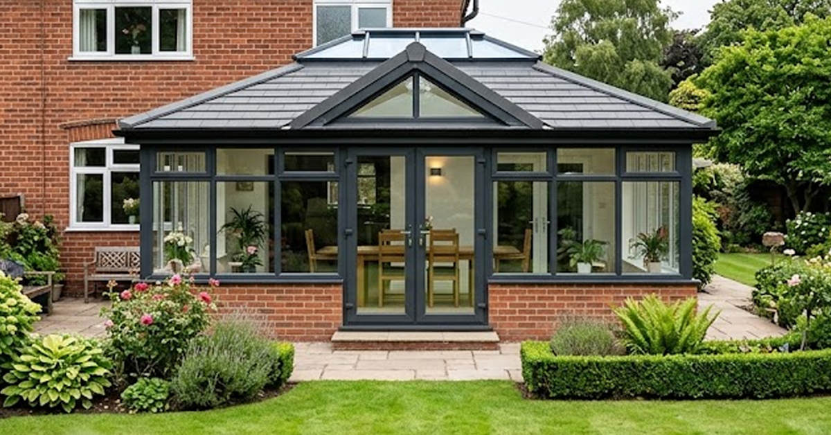 Solid tiled conservatory roof installed in Knutsford, Cheshire